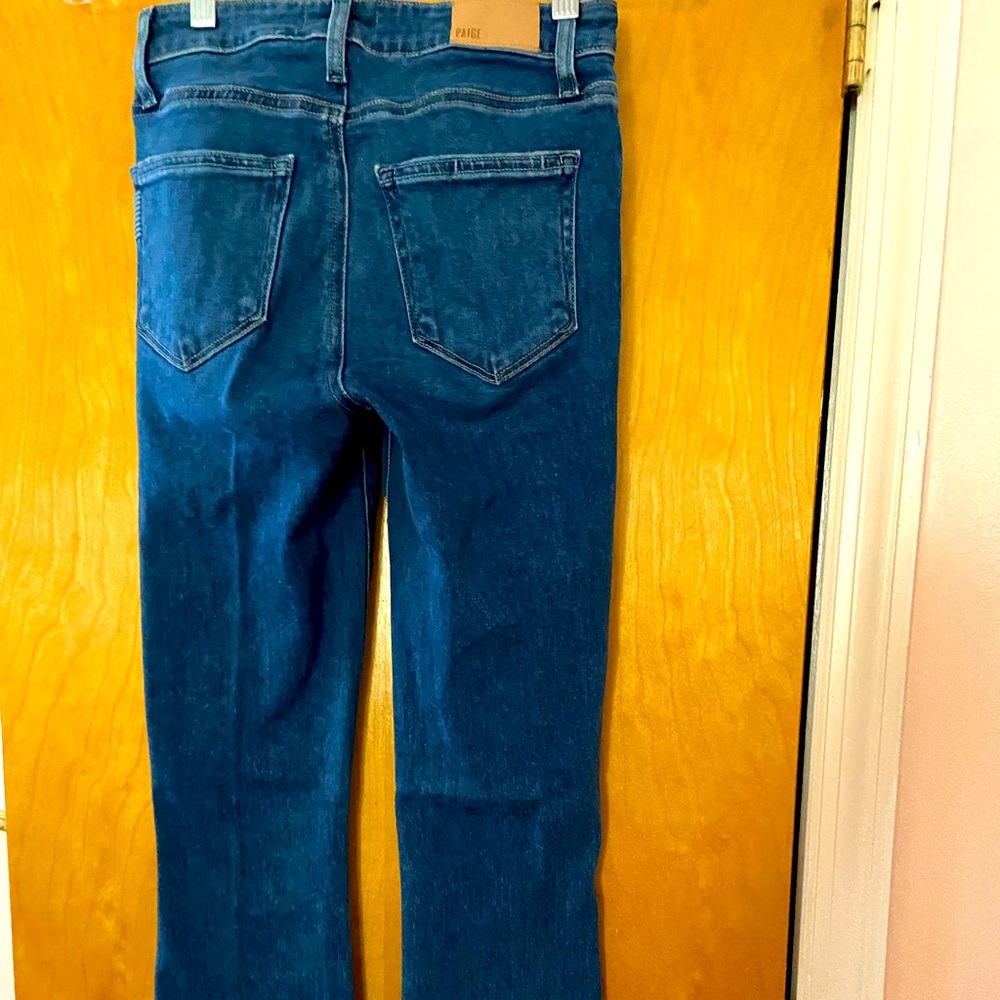 Paige Colette crop flare jeans.
